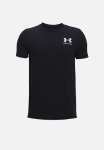 Under Armour Ua Sportstyle Left Chest Short Sleeve - Black & White
