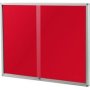 Parrot Display Case With Pin Board And Sliding Doors 1500 X 1200MM Red