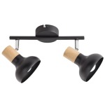 Ruth Double Spot Light Adjustable Black