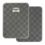 2 Pack Grey Cat Litter Mat Litter Trapping Mat - 60 X 37 Cm