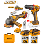 Ingco CAGLI27153 Angle Grinder 1000W 20V Power Share+cordless B l