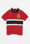 Polo Boys Crested Short Sleeve Golfer - Red