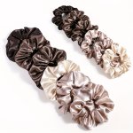 12 Pcs Satin Hair Scrunchies Satin Silky Scrunchies For Hair Silky Ponytail Hair Rope Hair Accessories