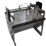 Camp Braai Stainless Steel Complete With Grill Kebab Rods Potjie Frame & Rotisserie 40240432