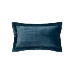 Cuddly Flannel Cushion Aegean Blue