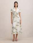 Bree Printed Shirt Midi Dress - 20 Aegean Tropic