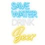 Save Water Drink Beer Neon Light Neon Beer Signs For Man Cave Bar Pub