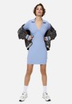 Collared Bodycon Dress - Blue