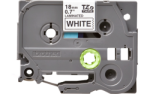 Brother 18MM Black On White Laminated Tape