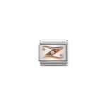 Composable Classic Link Letter Z In Rose Gold And Cubic Zirconia