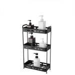 3 Layer Aluminum Rectangular Storage Rack - White