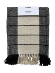 Black And Cream Textured Table Runner - All Sizes Assorted