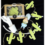 Kikki & Frankie Bunting Lime Green Cactus