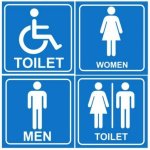 Toilet 19CMX19CM. 4 Pack Emergency