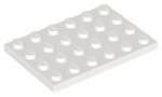 Parts Plate 4 X 6 3032 - White