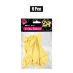 Balloon Helium 6PC Pastel Yellow F 01