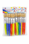 5 Piece Kids Paint Brush Set - Large Brushes For ART-5 X Sets