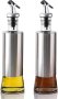 2PACK 300ML Vinegar Bottle Oil/vinegar Dispenser Olive Oil Dispenser Stainless Steel Glass Oil Bottle For Baking Grilling 300 Ml Cooking Oil Dispenser Set