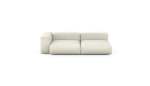 Two Module Chaise Sofa - Linen - Platinum - 241CM X 115CM
