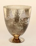 Silver Vase On Feet 29.5X24CM