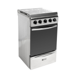 4 Burner Gas Stove With Gas Oven + Ffd Silver