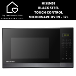 Hisense Black Steel Touch Control Microwave Oven - 37L