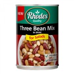 Rhodes Three Bean Mix In Brine 400g