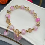 1PC Adorable Butterfly Charm Beaded Bracelet For Girls