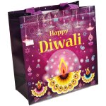 Happy Diwali Gift Bag Purple