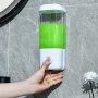 1PC 500ML/1000ML Single/double Bucket Wall-mounted Soap Dispenser Manual Press Hand Sanitizer Soap Dispenser Shampoo Shower Gel Soap Dispenser Lotion Container For Bathroom Bathroom Accessories