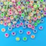 Glow-In-The-Dark Heart-Shaped Acrylic Beads - 100pcs Set For DIY Jewelry Making Fashion Friendship Bracelets & Necklaces Craft Supplies