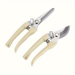 2PCS Stainless Steel Garden Scissors - Perfect For Pruning Grooming & Trimming Branches And Flowers Pruning Shears For Gardening