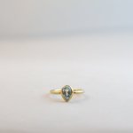 Pear - Small - Blue Topaz Small