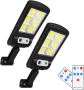 Brighta - 120 LED Outdoor Solar Motion Street Lamp - Set Of 2