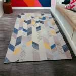 Smte 200CM X 150CM Modern 3D Geometric Design Carpet rug A46 With Keychain