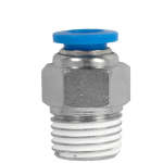 AirCraft Pu Hose Fitting Straight Stud 6MM-1 4" M