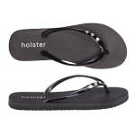 Holiday Flip Flops - Black - 8