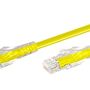 Linkqnet RJ45 CAT6 Anti-snag Moulded Pvc Network Flylead - Yellow - 15M