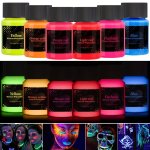 Epoxy Resin Dye Uv Paint Pigment Powder Glow In The Dark Under Uv Black Light Pigment Powder Neon Acrylic Mica Powder Glow Black
