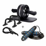 Killer Deals Home Fitness 6-IN-1 Abdominal Roller Exercise Kit - Best Bargains Online