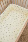 Lemon Muslin Cot Fitted Sheet - Large Sa Cot: 132CM X 66CM X 10CM