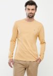 Polo Plain Long Sleeve Tee - Camel