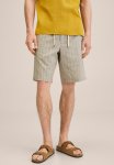 Line Bermuda Shorts - Brown