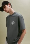 Loose Fit Printed T-Shirt - Steel Green Soho Heights