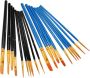 20PCS Ergonomic Paint Brush Set Wear-resistant Watercolor Oil Acrylic