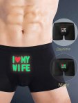 Men's Stretchy Comfort Boxer Briefs With Fun Print - Breathable Quick-dry Polyester Blend Underwear