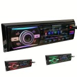 12V Car Radio Single Din Car Stereo Sound MP3 Player Car Stereo 1 Din With Wireless Handsfree Phone audio STREAMING 7 Color Ligh