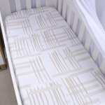 Cot Fitted Sheet Beige Pattern Buck Kudu Small Kudu Earthy Print