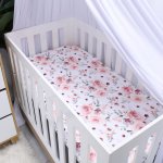Cot Fitted Sheet Dusty Rose