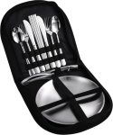 Stainless Steel Outdoor Camping Mess Kits Disposable Stainless Steel Cutlery Set